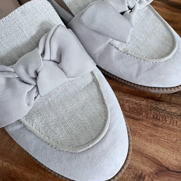 Bandolino Women’s Lindio Bow Slip-On Tailored Loafers 8.5 M Shoes Neutral Beige - Picture 6 of 12